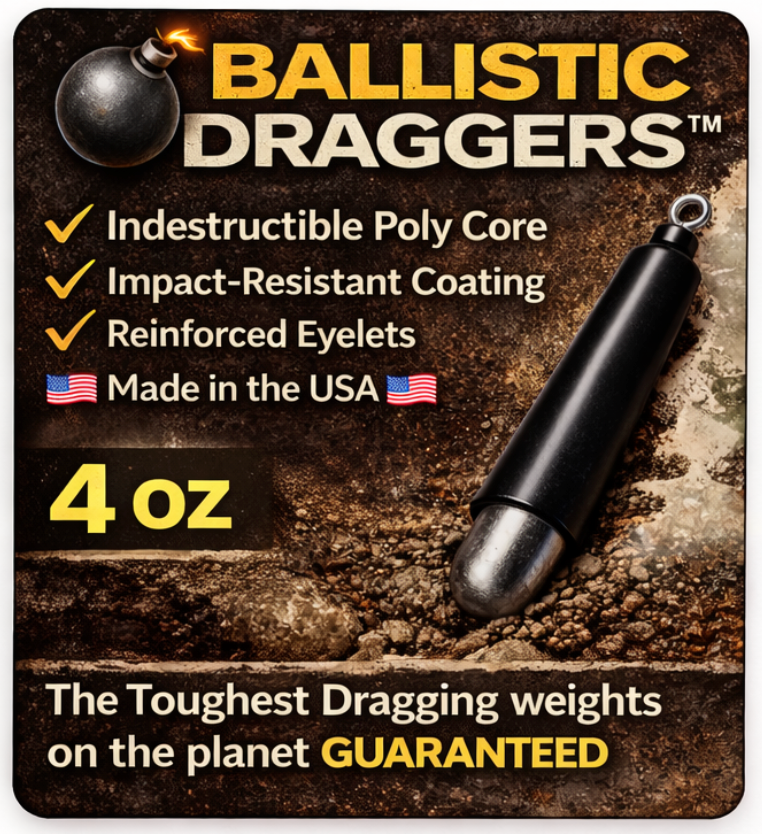 Ballistic Dragging Sinkers (Pack of 4)